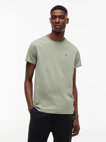 Tommy Jeans Tričko pastelovo zelená