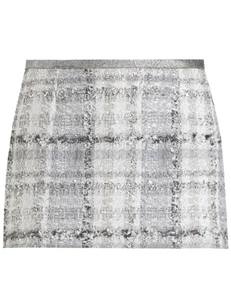 Fusta mini Dolce & Gabbana din tweed gri