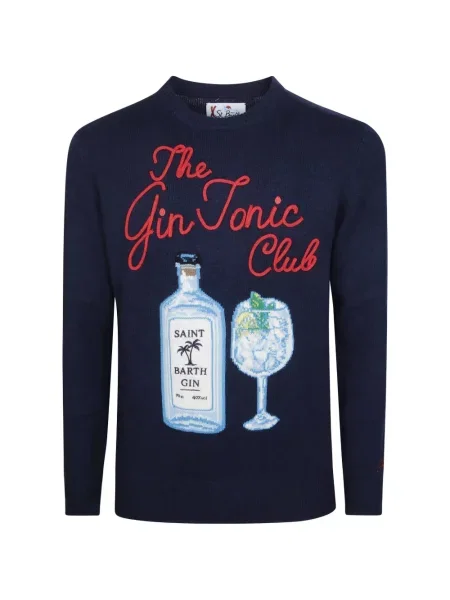 Sweter Mc2 Saint Barth niebieski