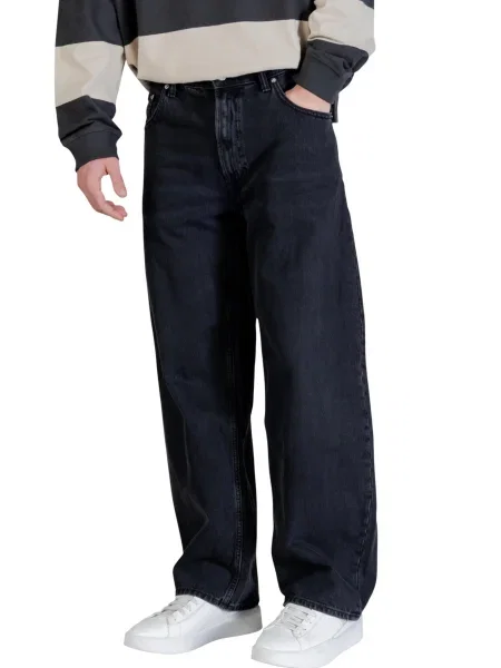 Blugi drepți Calvin Klein negru