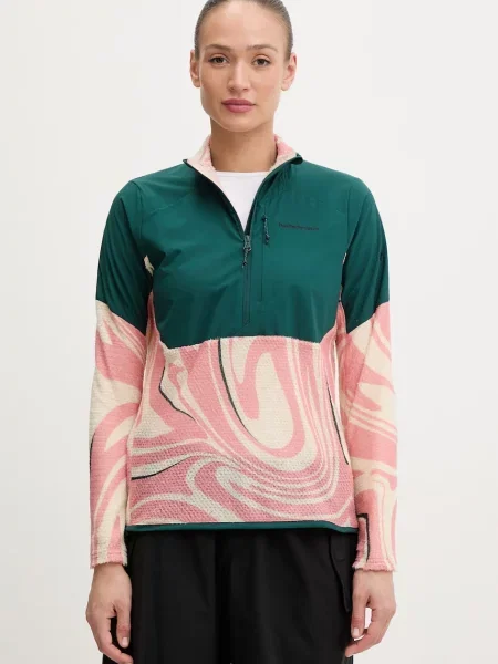 Peak Performance bluza sportowa polarowa Freelight Alpha zielona