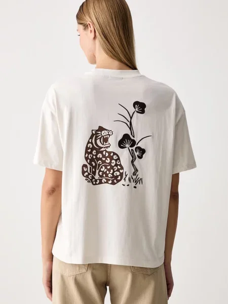 Napapijri tricou pentru femei din Aral bej