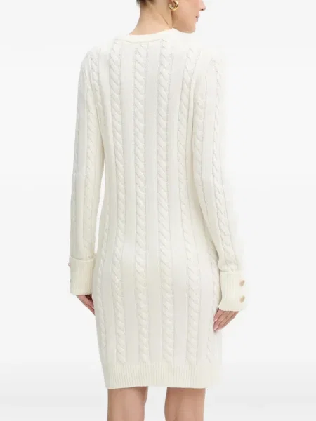 Dzianinowa sukienka mini Guess biała