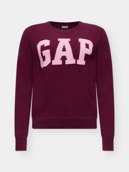 GAP Megztinis ryškiai / burgundiško vyno rožinė