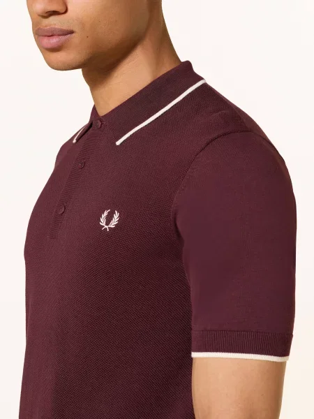 Fred Perry Koszulka Polo Z Piki rot