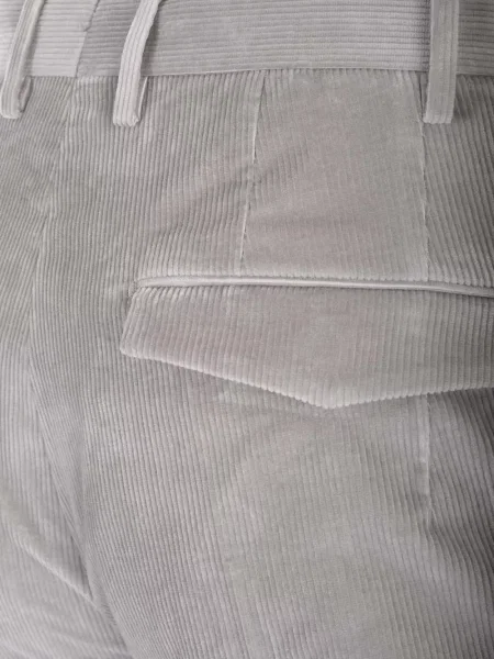 Pantaloni Pt Torino de catifea cord gri