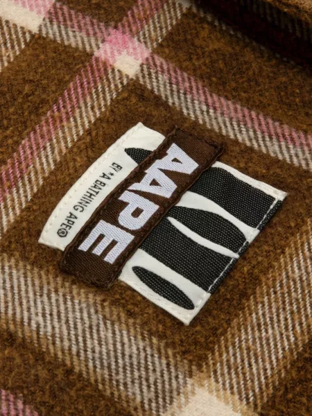 Καρό πουκάμισο Aape By *a Bathing Ape® καφέ