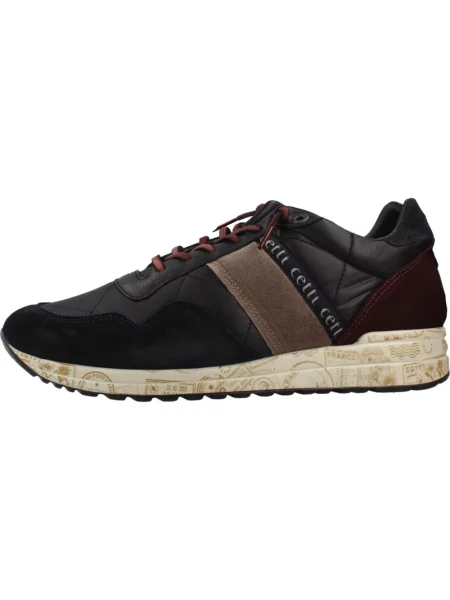 Sneakersy Cetti zamszowe czarne