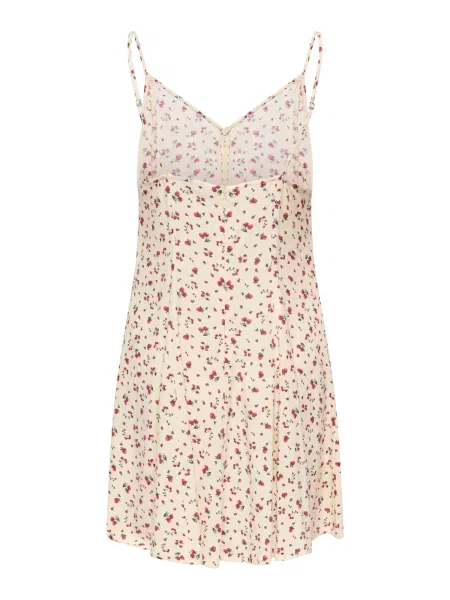 ONLY Rochie de vară ONLRilla crem / verde jad roșu