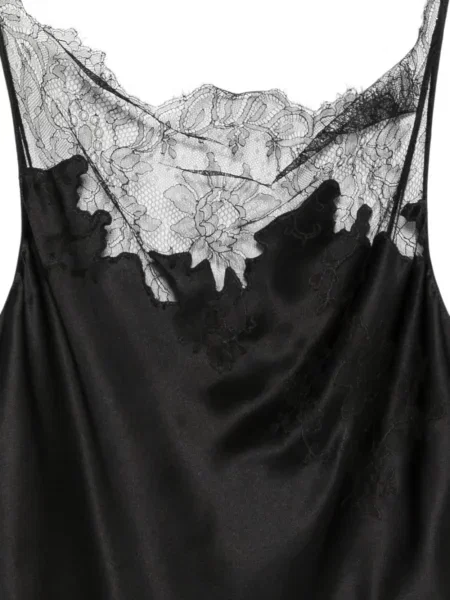 Rochie mini Carine Gilson din dantelă negru