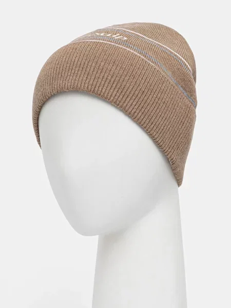Шерстяная шапка Fusalp ретро бежевая