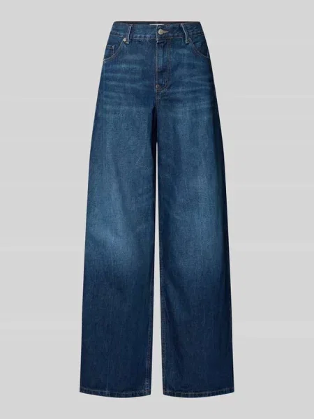 Jeansy z szeroką nogawką z czystej bawełny model ‘DNM NEW DOREEN 70 S’ Tommy Hilfiger niebieskie