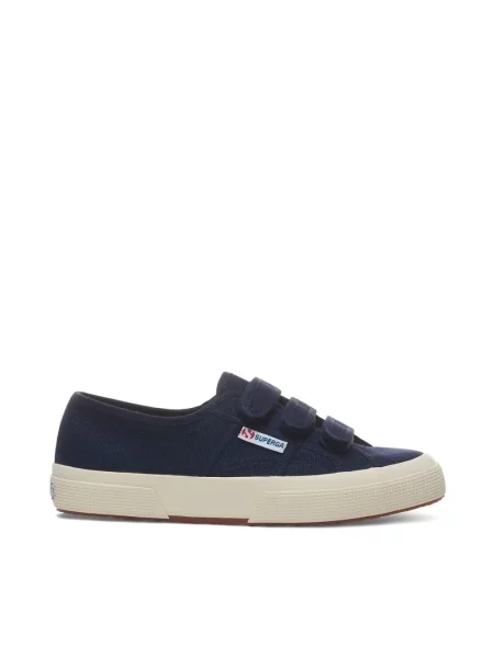 Sneakersy Superga z paskiem niebieskie