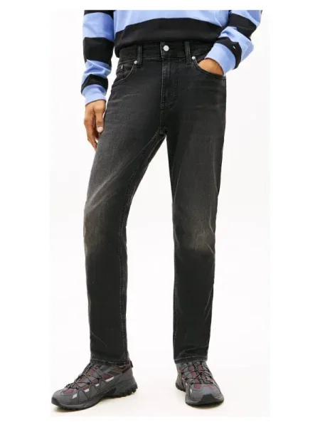 Tommy Jeans Blugi AUSTIN | Tapered fit negru