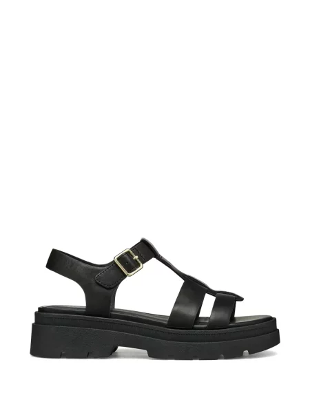 Sandale Geox cu cataramă negru