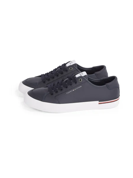 Sneakerși Tommy Hilfiger din piele negru