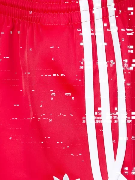 Μπλούζα Adidas με αυτόγραφο με κορδόνι με λαιμόκοψη v καφέ