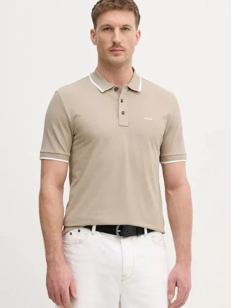 Tricou polo Boss verde