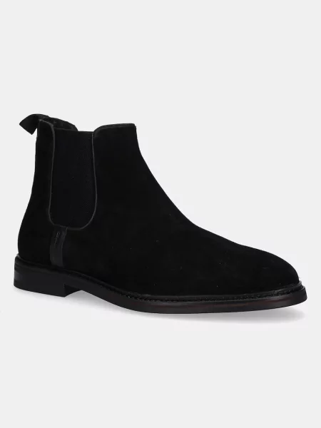 Gant botine din piele întoarsă Bidford negru