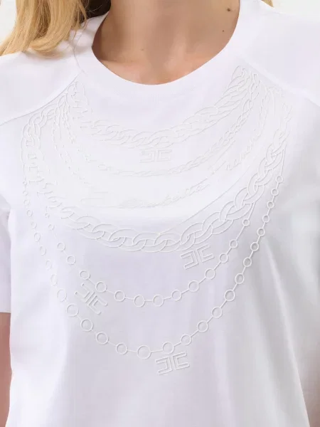 Футболка Elisabetta Franchi біла