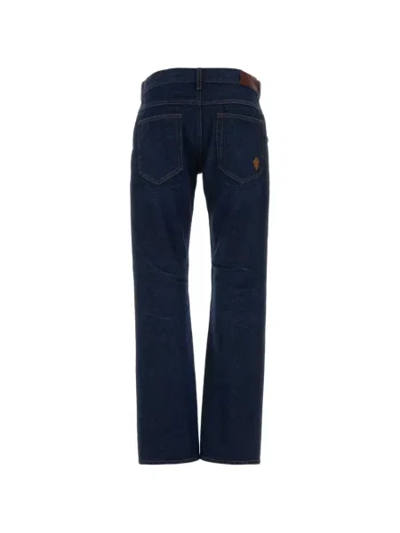 Pantaloni Gucci cu broderie albastru