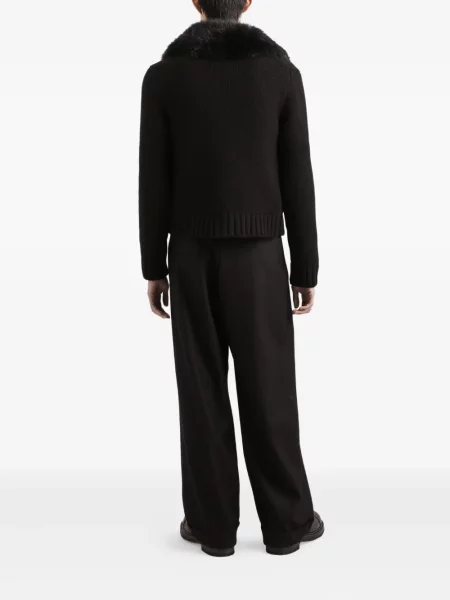 Pantaloni Dolce & Gabbana de lână negru
