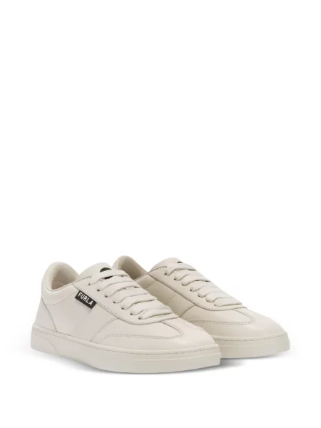 Sneakerși Furla din piele alb