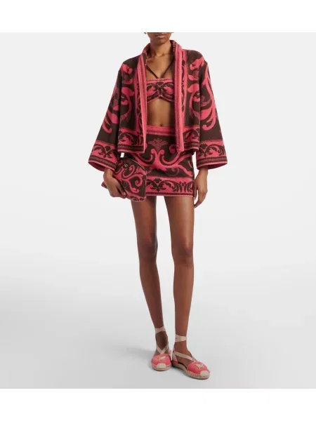 Top Valentino din jacard roz