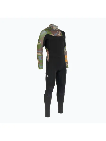 Мъжки плувен костюм Hurley Plus Printed mm Fullsuit medium brown черно