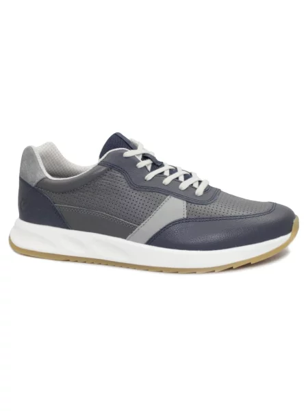 ECCO Niske tenisice ECCO OTM M DRESS blu Sneaker scarpe uomo lacci pelle traper sivi