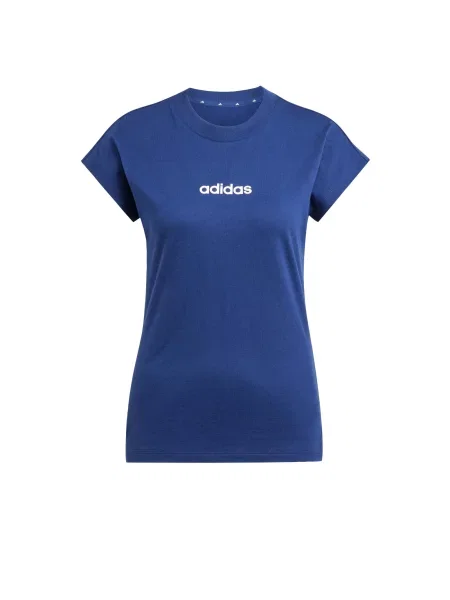 ADIDAS SPORTSWEAR Tricou funcțional Essentials Linear albastru închis alb