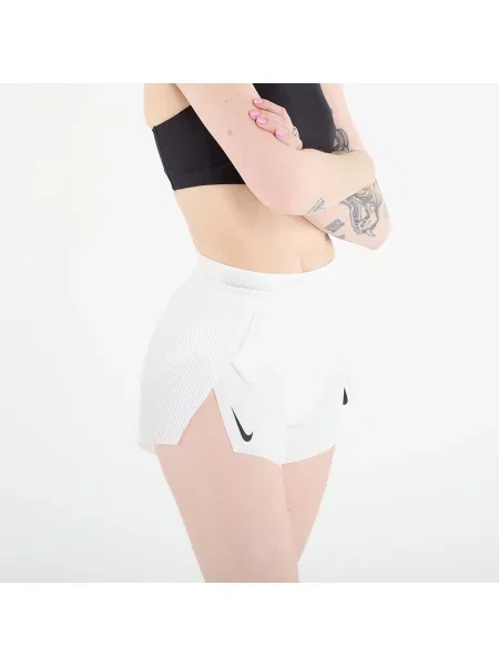Къси панталони Nike AeroSwift Dri-FIT ADV Mid-Rise 3" Brief-Lined Running Shorts White/ Black M бяло