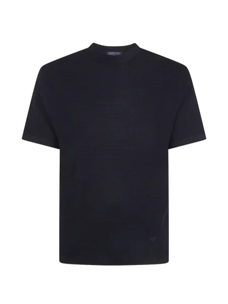 Tricou Emporio Armani de lână albastru