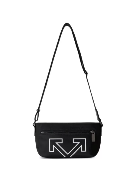 Geantă crossbody Off-white cu imagine alb