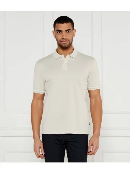BOSS BLACK Polo C-Parlay | mercerizat negru