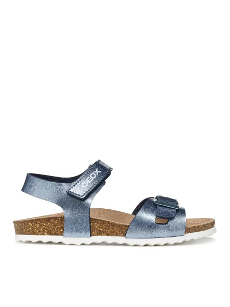 Sandály Geox J Adriel Girl M modrá