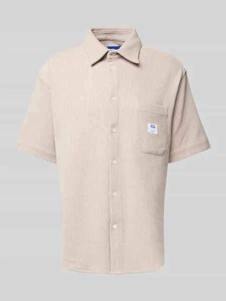 Koszula casualowa o kroju regular fit z kieszenią na piersi model ‘Ebronn’ Hugo Blue biała