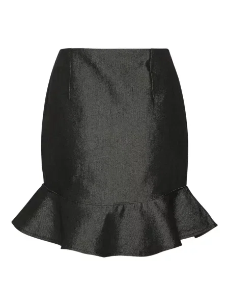 Fustă din denim Rotate Birger Christensen negru