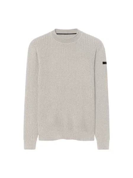 Lniany sweter Rrd biały