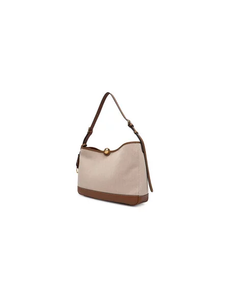 Furla Válltáska FURLA SFERA SOF bőr hozzáadásával bézs