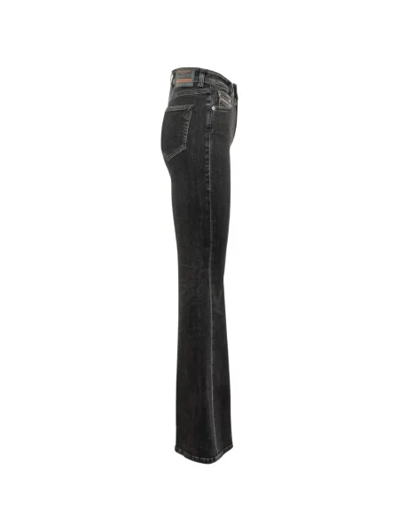 Blugi Diesel cu talie înaltă negru