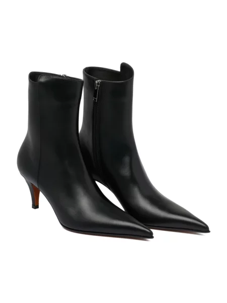 Buty do kostki Alexander Mcqueen skórzane czarne