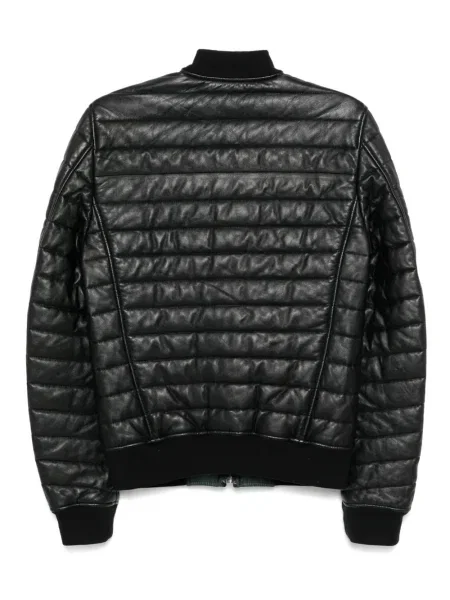 Kožená bunda Dolce & Gabbana Pre-owned černá