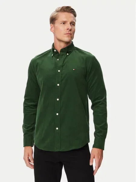 Košile Tommy Hilfiger zelená
