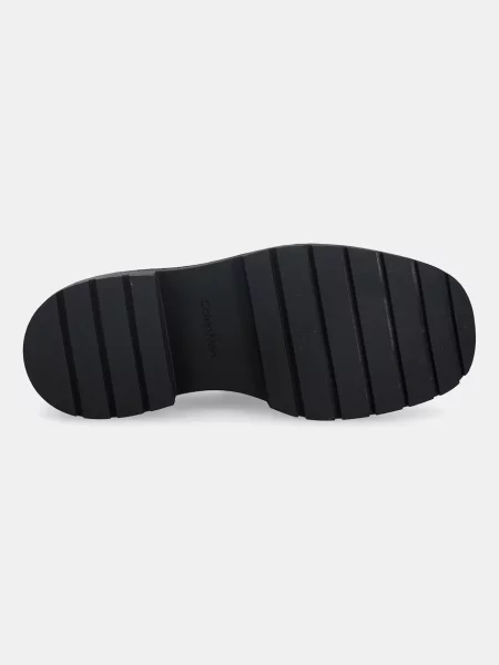 Calvin Klein Кожени мокасини CHUNKY LOAFER HDW LTH черно