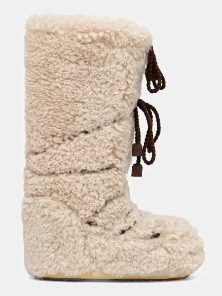 Зимові чоботи Moon Boot MB ICON CURLY EXTRA бежевий