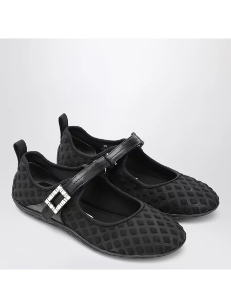 Balerinki Roger Vivier na sprzączkę czarne