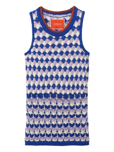 Top La Doublej streetstyle albastru