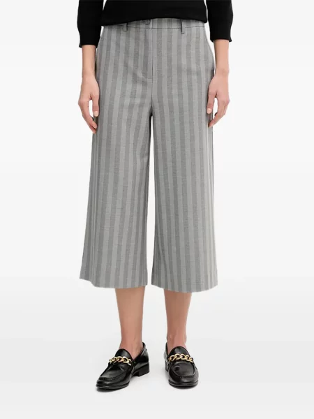 Pantaloni Sisley cu dungi gri