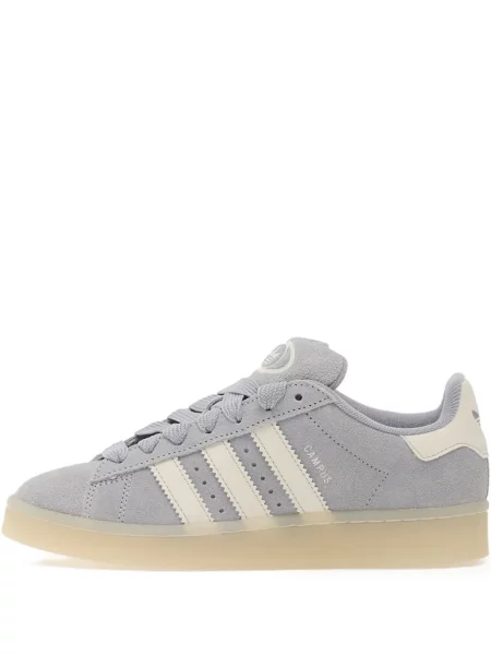 Sneakerși Adidas Campus cu imagine alergare din piele de căprioară negru